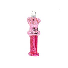Kat  Annie - Pink Easter Bunny Mini PEZ  Dispenser Ornament - 92468