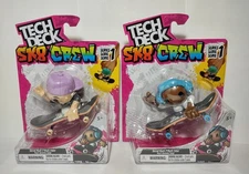 Tech Deck SK8 Crew Series 1 Shred Pack Skateboard Riders Set Pink Hat Headphones