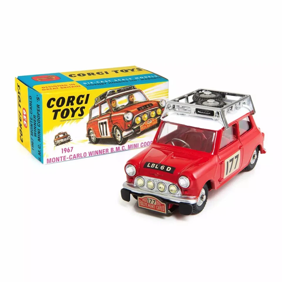 1:45 Corgi Toys Mini Cooper S #177 Sieger Rallye Monte Carlo 1976 Nr. 339 Repro - Bild 4 von 4