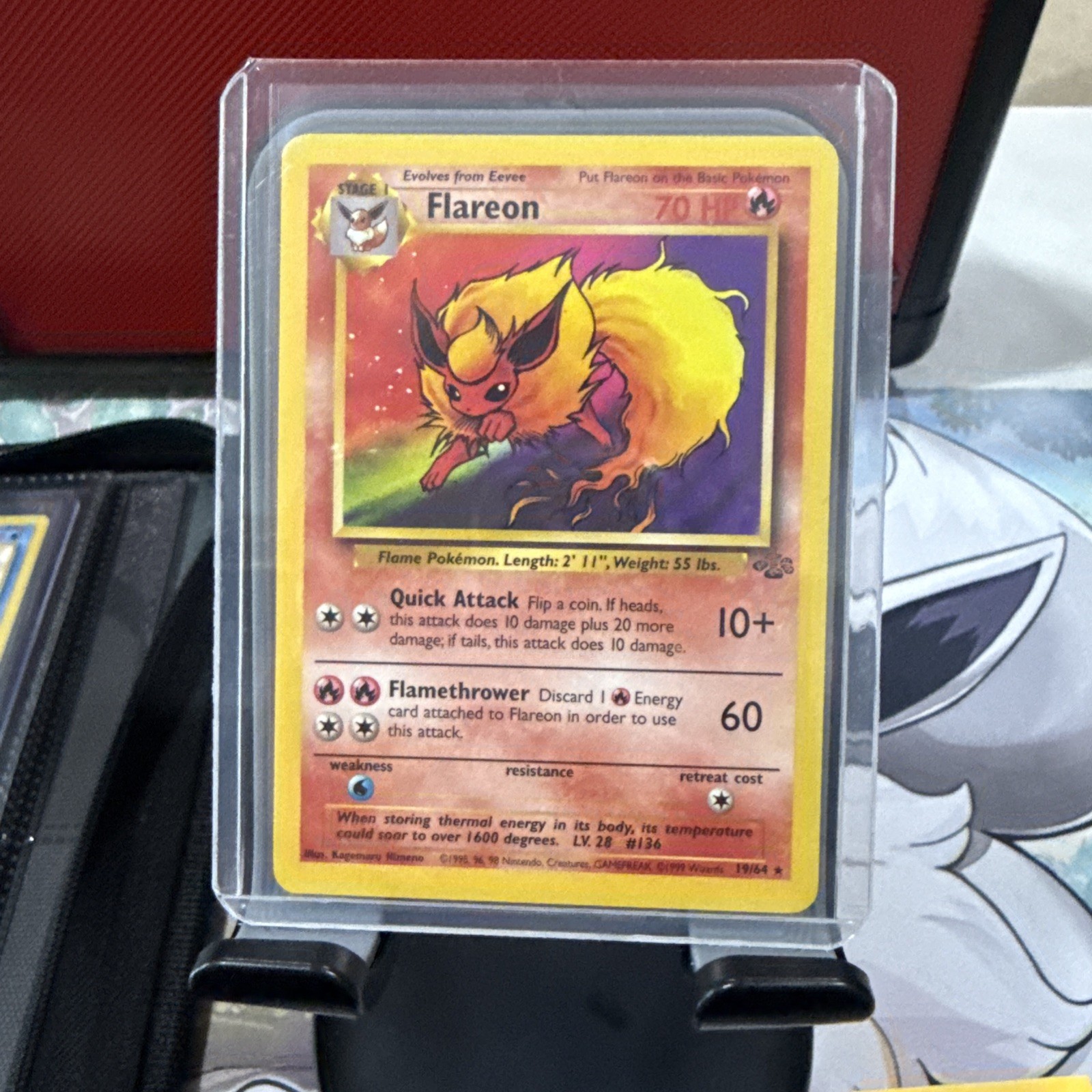 Flareon 19/64 Jungle Set Non Holo Rare Pokémon WOTC NM