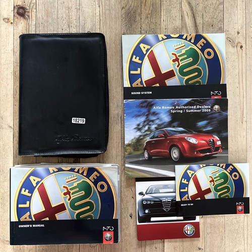 2008-2013 ALFA MITO OWNERS HANDBOOK MANUAL & WALLET 2009 Ref18219