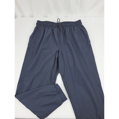 All In Motion Men's Navy Active Track Pants Elastic Waist Lined Large CP-3574