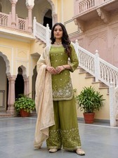 Salwar Kameez Pakistani Indian Wedding Party Wear Dress Bollywood Plazzo Suit