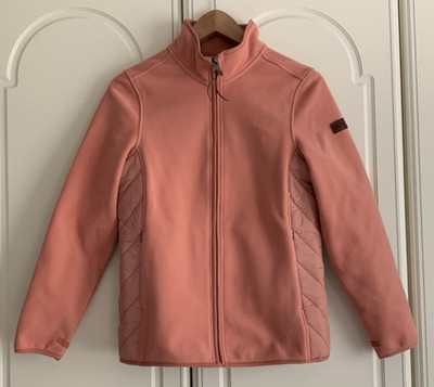 Aigle Pretty Pink Fossil Gore Windstopper Zip Jacke Taschen Zip Gr. 36 UK 8