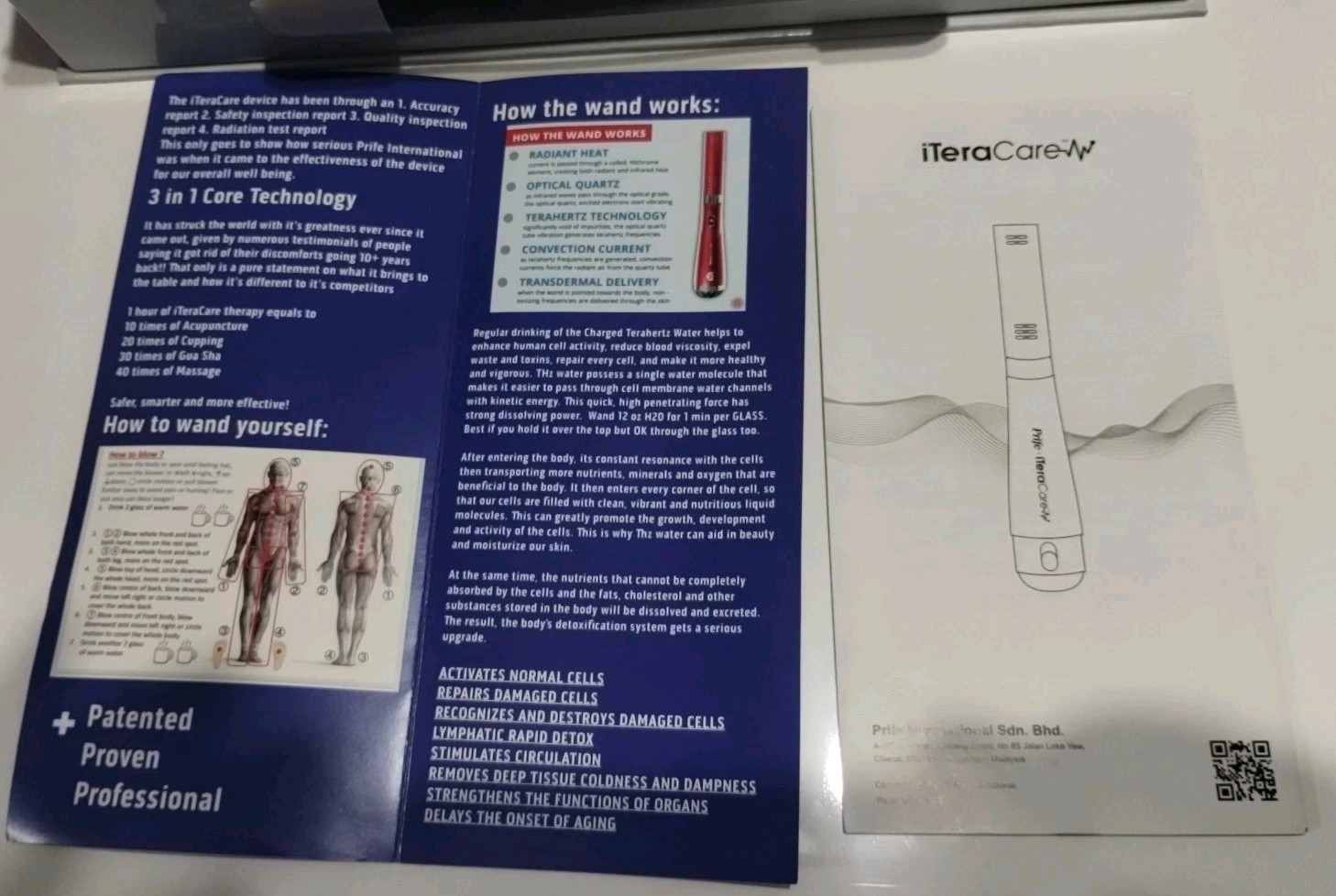 Prife IteraCare Itera Classic Hot Air Blower Terahertz Therapy Device QYY-928