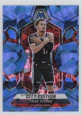 2023-24 Panini Mosaic City Edition Ice Mosaic Prizm 52/125 Trae Young #274 0ft3