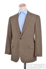 BROOKS BROTHERS Madison Brown Houndstooth BrooksCool Blazer Sport Coat - 42 R