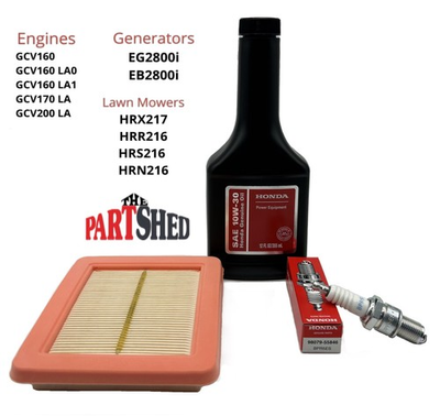 #ad Genuine Honda GC190LA GCV160 GCV170 Engine Tune Up Kit Air Filter Spark Plug Oil $24.89
