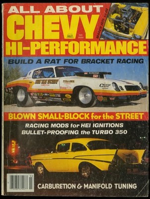 MARCH 1979 ALL ABOUT CHEVY HI-PERFORMANCE MAGAZINE, BRACKET RACING, RACING MODS