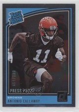 2018 Panini Donruss Rated Rookie Press Proof Silver 64/100 Antonio Callaway et6