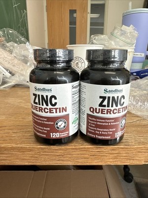 Zinc Quercetin, Dietary Supplements, 120 Vegetarian Capsules 2pack