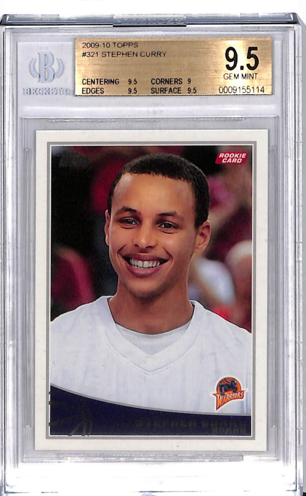 2009-10 Topps - Stephen Curry #321 BGS 9.5