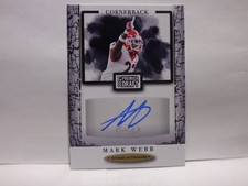 2021 Sage Premier Draft Auto Mark Webb #A70 Auto