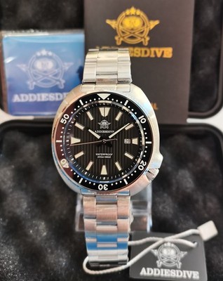 NEU UND VERPACKT Addiesdive AD2507 GANZSTAHL JAPAN QUARZ WILLARD UHR SAPHIR 200m BGW9