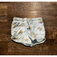 Girls Cat  Jack Rainbow Shorts Size 6/6X Elastic Waist