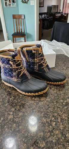 STQ Duck Boots for Women Waterproof Winter Boots Quilted Snow Boots