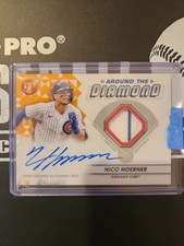 2023 Topps Pristine - Around The Diamond Auto Relics Nico Hoerner Orange 1/25 SP