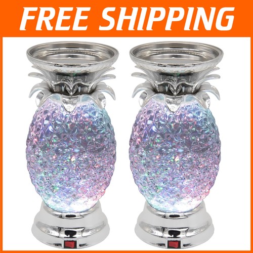 Battery/USB Operated Color-Changing Pineapple LED Lamp - Fun Home Accent