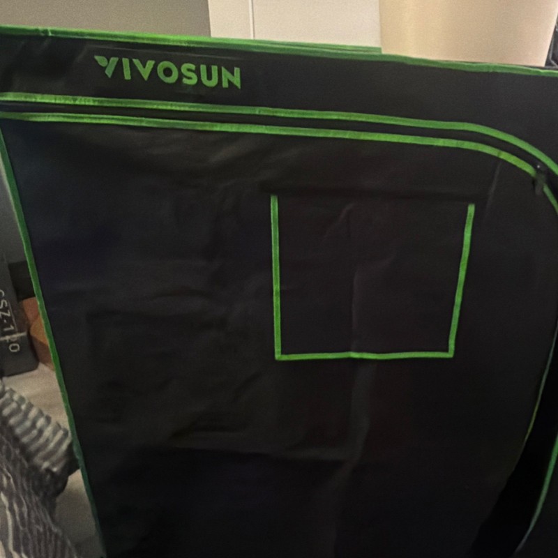 VIVOSUN Grow Tent Indoor Black and Green Fabric for Hydroponics