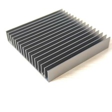 2 PCS 100mm Heatsink 100x100x18mm Black Anodized Aluminum Cooler LED Panel