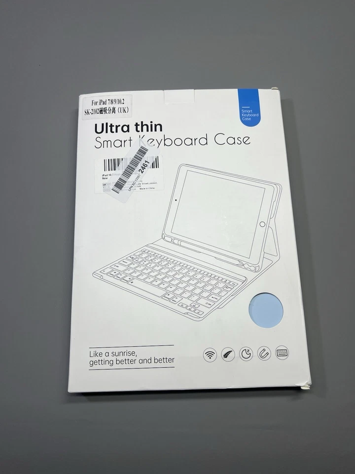 Wireless Keyboard Case Magnetic Cover Full Body For iPad 9th/8th/7th Gen 10.2 In - Image 4 of 4