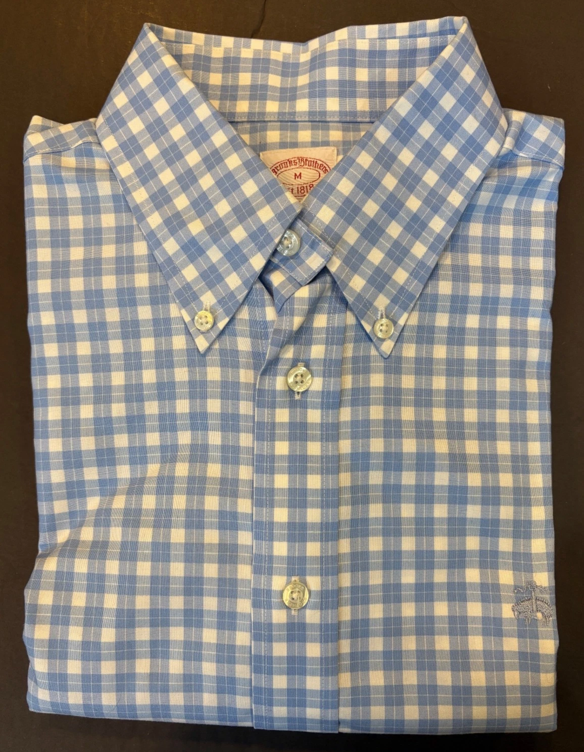 Brooks Brothers 1818 Shirt Mens Medium Madison Non-Iron Stretch MSRP $109 NWT