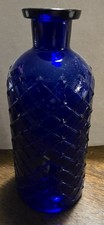 Cobalt blue poison bottle's