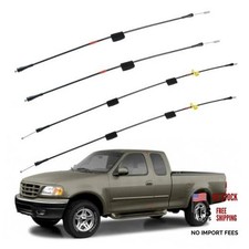 Rear Door Upper  Lower Latch Cables, Compatible with F-150 F-250 Left  Right