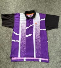 Polo tennis vintage Nike Challenge Court grande Andre Agassi viola 22x27