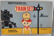 Vintage Louis Marx Mechanical Train Set Box 8 Original Track Pieces Railroad