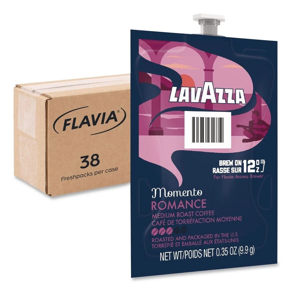 38CT LAVAZZA Momento Romance Medium Roast Coffee Freshpacks exp 07/22/2026