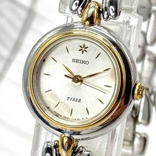 SEIKO Battery Excellent Watch Tisse Combination 4n21-0740 Bracelet