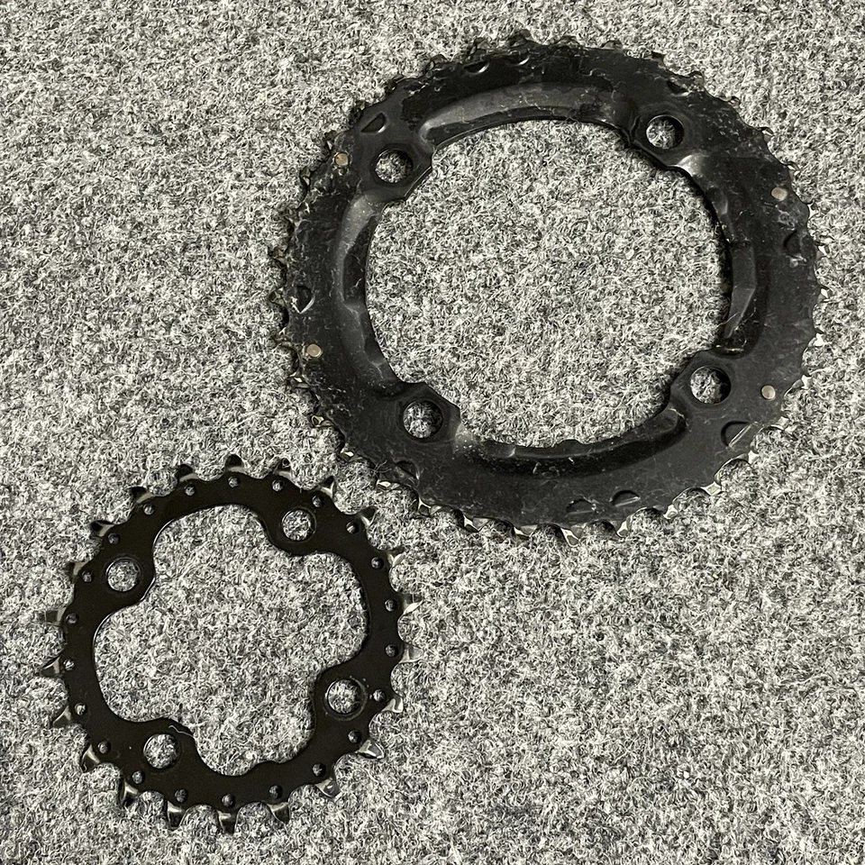 Protector de golpe Shimano SLX FC-M665 SG-X M9 36T 22T 4 pernos 104 BCD FC-M660 Saint Zee Foto 2 de 4