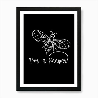 Imker Imker Save The Bees gerahmtes Wandbild Poster Leinwanddruck Bild