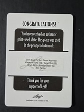 2016 Leaf Perfect Game Magenta Ben Fariss Print Plate Auto 1/1!