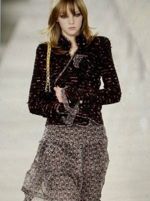 CHANEL VINTAGE 04P CC LOGO SKIRT MULTILAYER FOUR UNDERSKIRTS FR42 