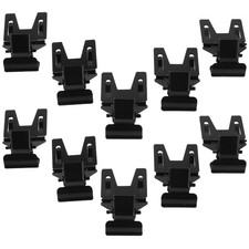 10Pcs Reusable Metal Sign Clips with Black Finish for Food Label Holders