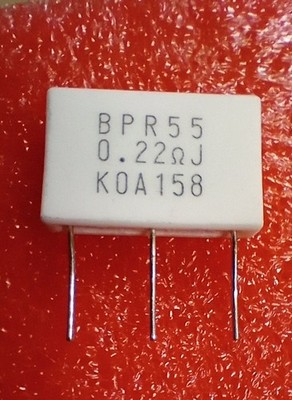 10Stück KOA NOBLE Widerstand Dual Emitterwiderstand 0,22Ohm/0,22Ohm 5W
