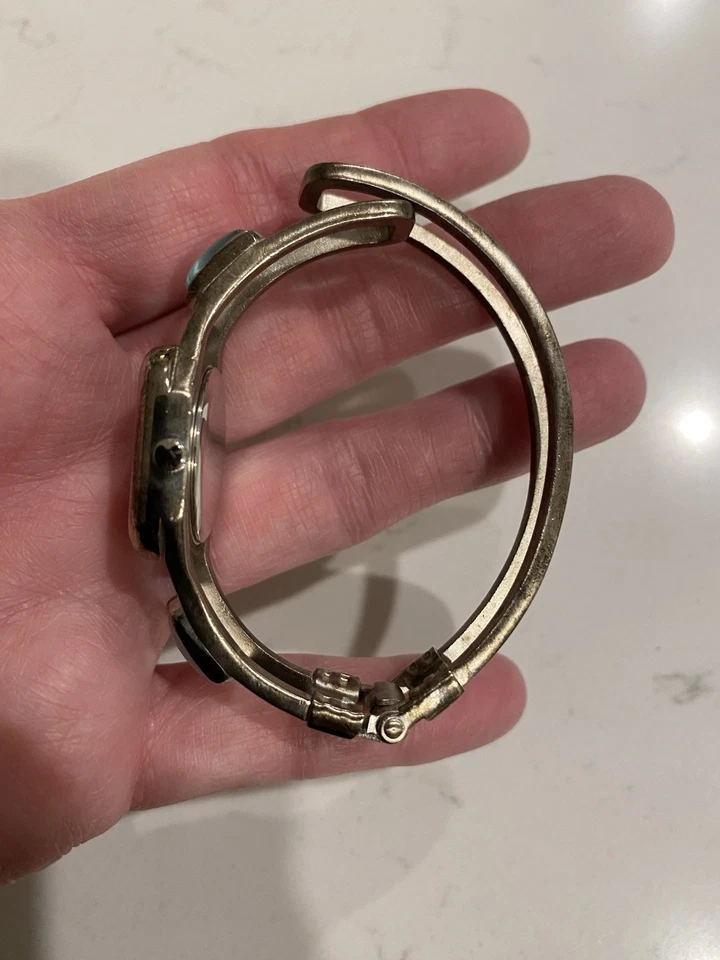 Vintage Nine West Pulseira Relógio de Pedra - Imagem 3 de 4