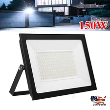 150W Watt LED Flood Light Outdoor Spotlight Cool White Garden Security Lamp 110V