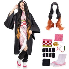Demonn Slayer Kamado Nezuko Halloween Cosplay Costume Accessories Outfit Set