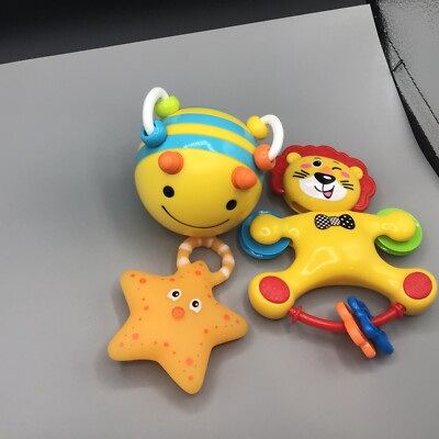 Skip Hop Explore & More Follow-Bee Crawl Toy, tub STAR Squirt toy, Play Go LION