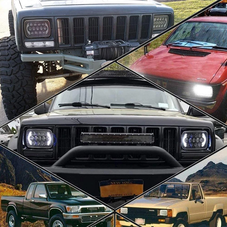 Faro LED halo 7x6" para Chevrolet Express 1500 2500 3500 Astro Cargo Van G10 Foto 4 de 4