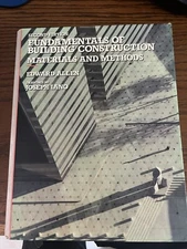 Building Construction : Materials and Methods by Edward Allen (1990, Hardcover)
