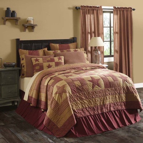 NINEPATCH STAR QUILTS & ACCESSORIES SELECTION Rustic Primitive Set VHC Brands - Picture 3 of 17