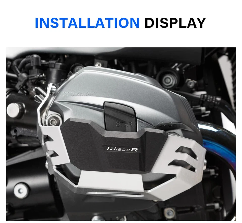 Protector de culata de cubierta de motor para BMW R Nine T R1200R R1200GS Adv Foto 4 de 4