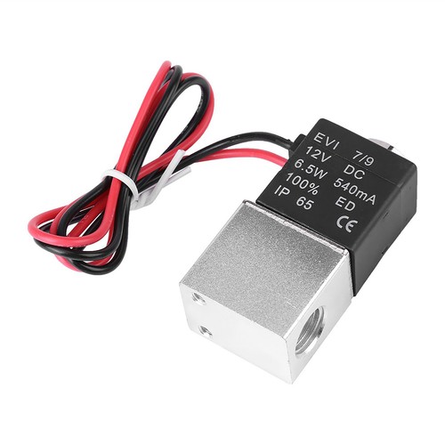 DC 12V Pneumatik Magnetventil Elektro Ventil 1/4" 2 Wege für Wasser Luft DE - Bild 5 von 12