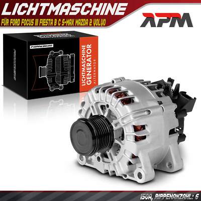 Lichtmaschine Generator 140A 12V für Ford Focus 3 Fiesta B C S-Max Mazda 2 Volvo