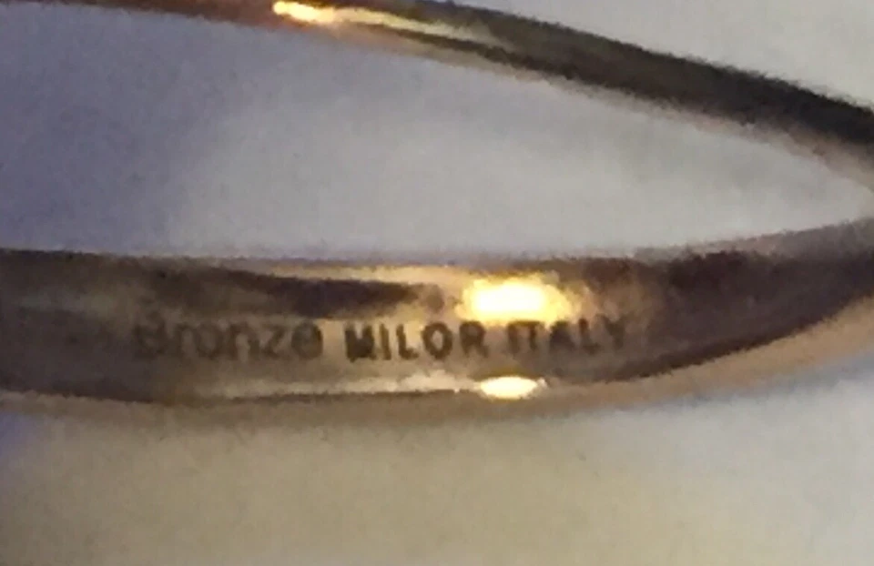 РАСПРОДАЖА Milor Италия женские серьги бронза золото швабра мать жемчуг подвеской 3» - Изображение 2 из 4