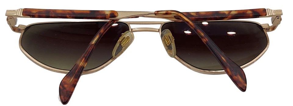 Винтажные солнцезащитные очки Portside Eyewear Waverunner черепаховые золотистые пилотные с НОВЫМИ ЛИНЗАМИ! - Изображение 4 из 4